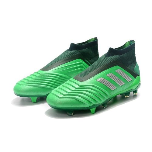 adidas Predator 19+ FG Zapatos - Verde Plata_4.jpg